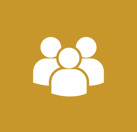 Group icon on a mustard background.